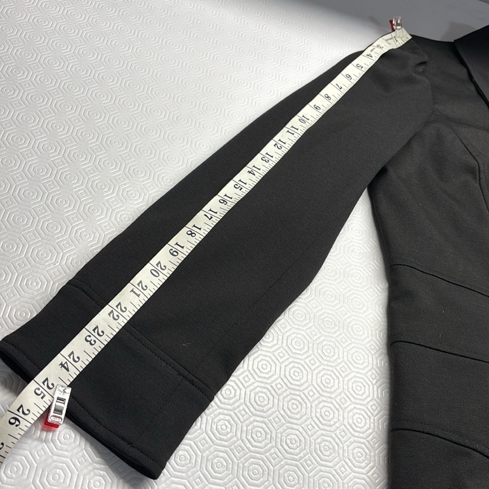 Sandro Lightweight Jacket Button Front Size Large Black - Picture 10 of 11